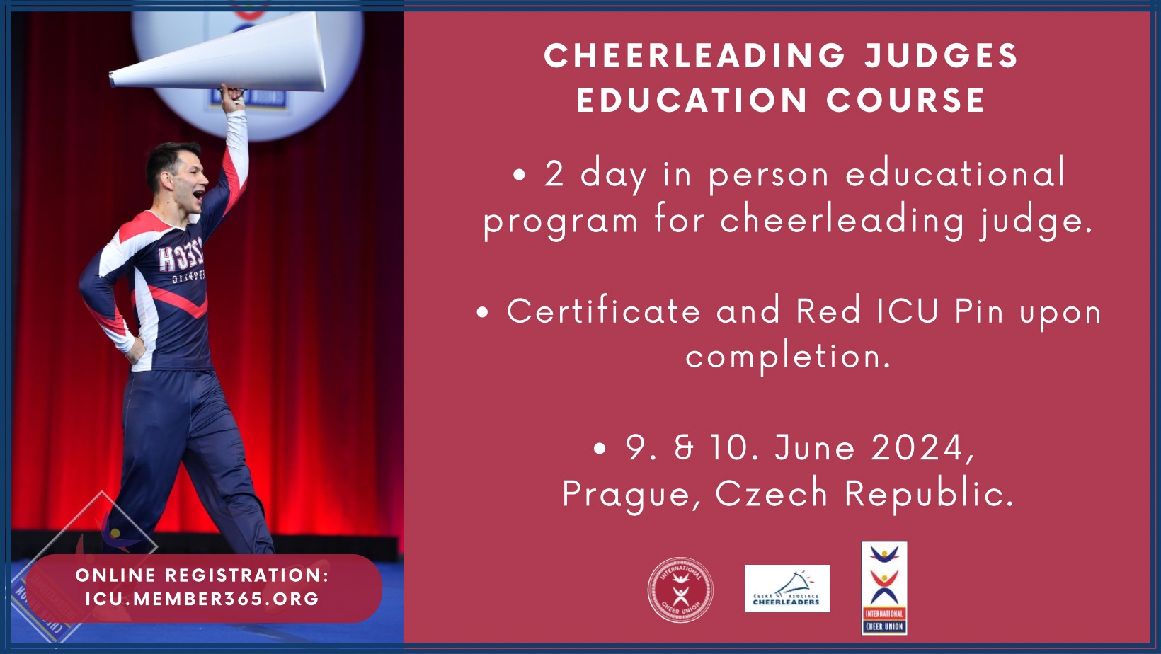 ICU JUDGES COURSE, 9. & 10. 6. 2024 PRAGUE, CHEERLEADING